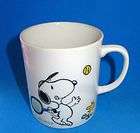   Peanuts & Snoopy Tennis Coffee Mug My Serve Woodstock Schulz UFS 11 oz