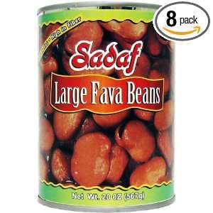 Sadaf Large Fava Beans, 20 Ounce (Pack of 8)  Grocery 
