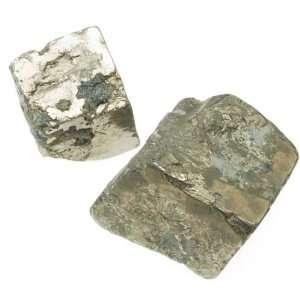  Pyrite Fools Gold Chunky Cube Beads Asstorted Sizes (12 