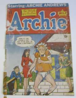 1944 Archie Comics #11 Front Cover Only  