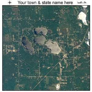   Aerial Photography Map of Twin Lake, Michigan 2010 MI 