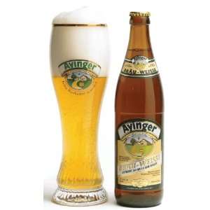  Ayinger Beer 20 Ounce Oversized Wheat Style Glass Kitchen 