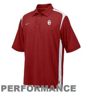 Nike Oklahoma Sooners Crimson Goal to Go Performance Polo  