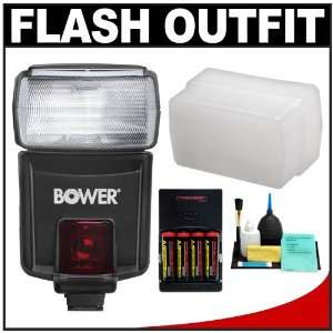 Bower SFD926S Digital Autofocus Power Zoom TTL Flash + Sto 