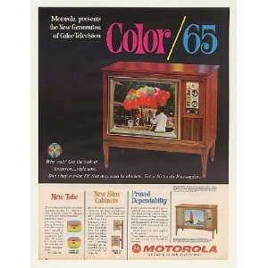  1964 Motorola Color/65 TV Television Model D23CK38 Print 