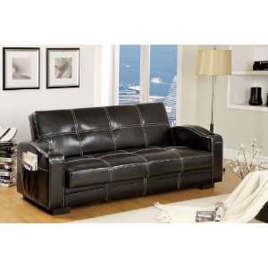   Modern Leatherette Futon Sofa Bed, FA 3701 F1