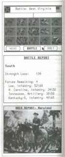 Civil War 1861 1865 w/ Manual PC army strategy game  