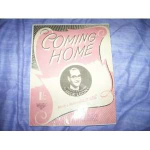  Coming Home (Sheet Music) Billy Reid Books