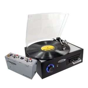   Battery   PP444 Ultra Compact Phono Turntable Preamp Electronics