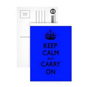  Keep Calm and Carry On   Postcard (Pack of 8)   6x4 inch 