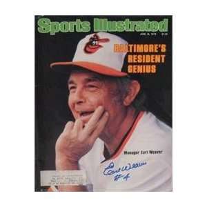  Earl Weaver autographed Sports Illustrated Magazine 