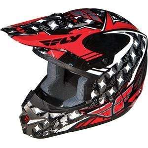  Fly Racing Kinetic Flash Helmet   Medium/Red/Black/White 