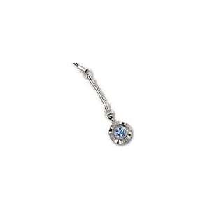 Metal Chain With Special Garland Cell Phone Charm(Blue) for Hp cell 