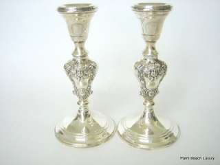 ARROWSMITH Rare Sterling Silver 925 Candlesticks Weighted STUNNING 