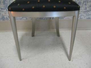   Allen Brushed Nickel Radius Art Deco Moderne Chairs 13 6420  