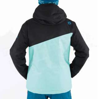 New 2012 Sessions Womens Crosscheck Snowboard Jacket   Black   Size 