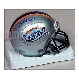 Tully Banta Cain Signed Mini Helmet   Super Bowl 39 Logo   Autographed 
