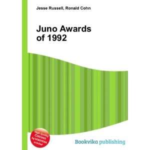Juno Awards of 1992 Ronald Cohn Jesse Russell  Books