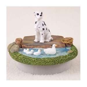  Harlequin Great Dane w/Uncropped Ears Candle Topper Tiny 