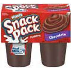 Hunts Snack Pack Pudding Chocolate 3.5 Oz   12 Pack  