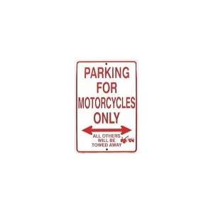  Motorcycle Parking Only Others Towed Street Biker Metal 