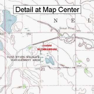  USGS Topographic Quadrangle Map   Godahl, Minnesota 