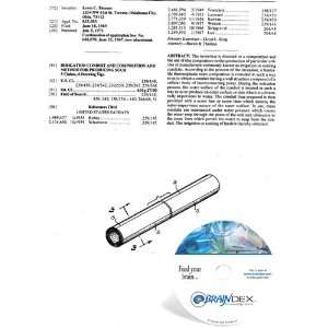  NEW Patent CD for IRRIGATION CONDUIT AND COMPOSITION AND 