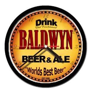  BALDWYN beer and ale wall clock 