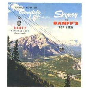  Sulphur Mountain Gondola Lift Brochure Banff 1969 
