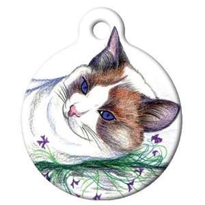  Dog Tag Art Custom Pet ID Tag for Cats   Cat Color Sketch 