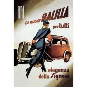  Vintage Art Fiat Balilla   00225 5