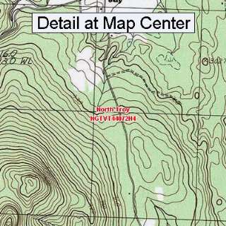  USGS Topographic Quadrangle Map   North Troy, Vermont 