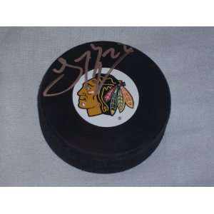 Troy Brouwer Autographed Chicago Blackhawks Puck