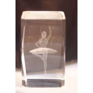  Ballerina Dancer Laser Art Crystal 