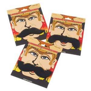  Western Moustache Sets   3 Assorted Styles Toys & Games