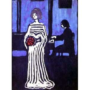    The Singer Wassily Kandinsky Hand Painted Art
