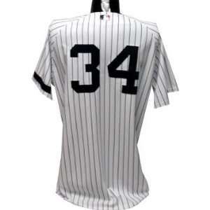 Sean Henn #34 2007 Game Issued Home Pinstripe Jersey w/ Arm Band 50 +2 