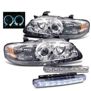  Eautolight 00 03 Nissan Sentra Projector Head Lights + LED 