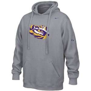  Nike LSU Tigers Ash Flea Flicker Hoody Sweatshirt Sports 