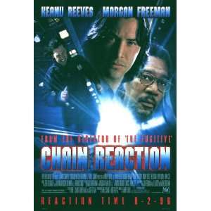  Chain Reaction Poster 27x40 Keanu Reeves Morgan Freeman 