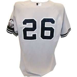 Austin Kearns Jersey   Yankees 2010 Game Issued #26 Grey 