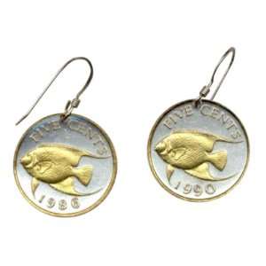  World Coin Jewelry Earrings, Gorgeous 2 Toned 24k Gold on 