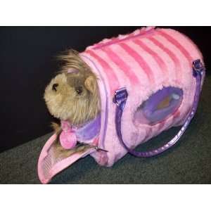   Pucci Pups Yorkshire with Accessories in Trendy Carrier Toys & Games