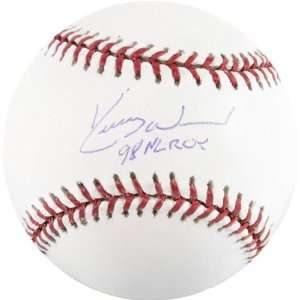  Kerry Wood Autographed Baseball w/ 98 NL ROY Inscription 