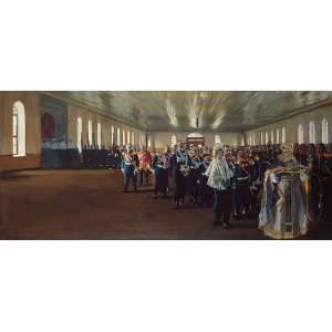  FRAMED oil paintings   Boris Kustodiev   24 x 10 inches 