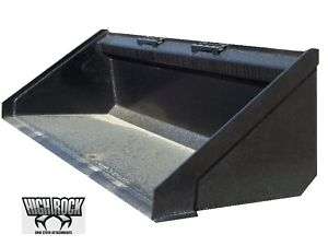 New 72 Low Profile Skid Steer Attachments Dirt Bucket  