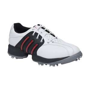  adidas JR Tour Traxion Golf Shoe   White/Black/Victory Red 