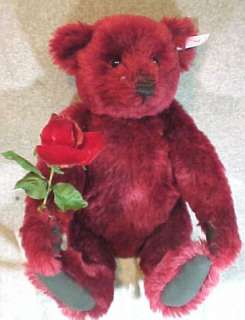 This beautiful Steiff bear is Dew Drop Rose a 16 mohair bear with a 