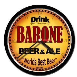  BARONE beer and ale cerveza wall clock 