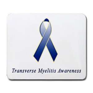  Transverse Myelitis Awareness Ribbon Mouse Pad Office 
